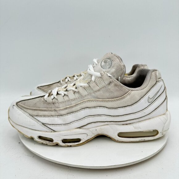 Nike Air Max 95 Men Size 12 CT1268-100 Triple White Training Shoes - Picture 1 of 11